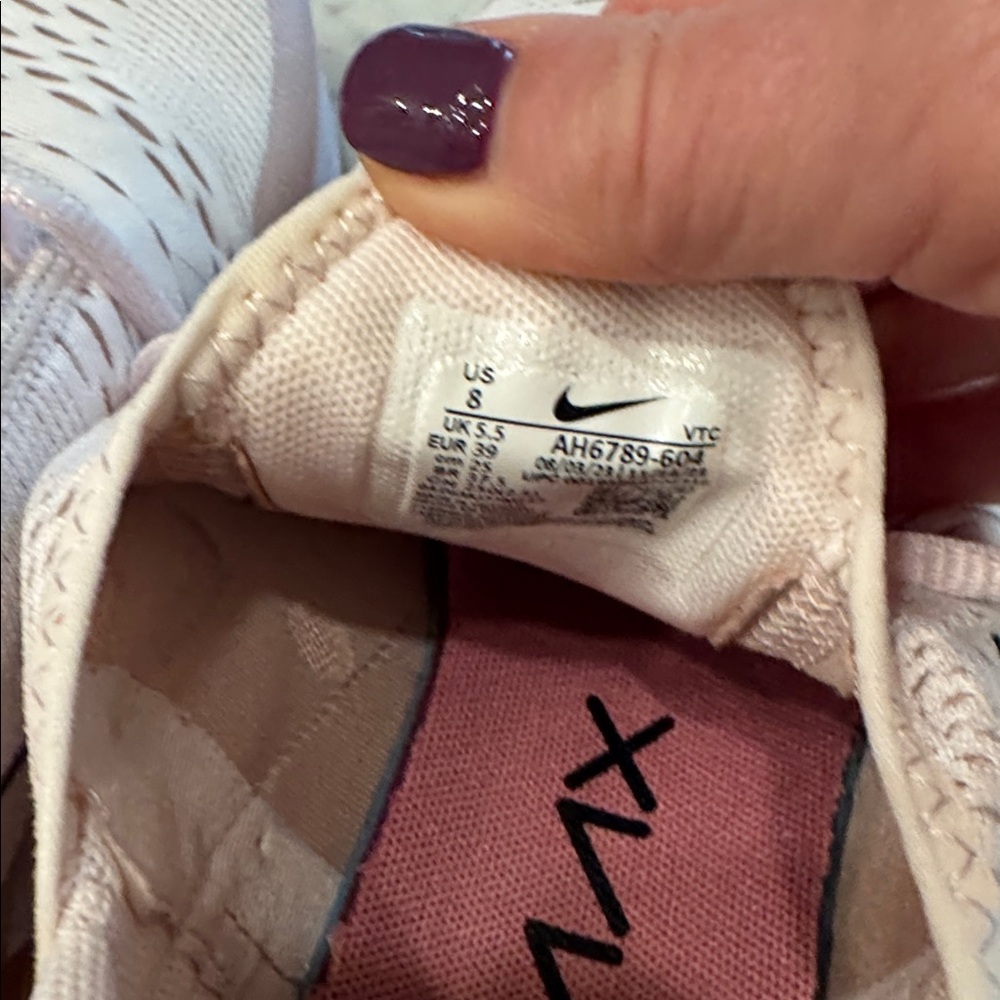 Nike Women's Air Max 270 Light Pink Sneakers - Picture 3 of 4